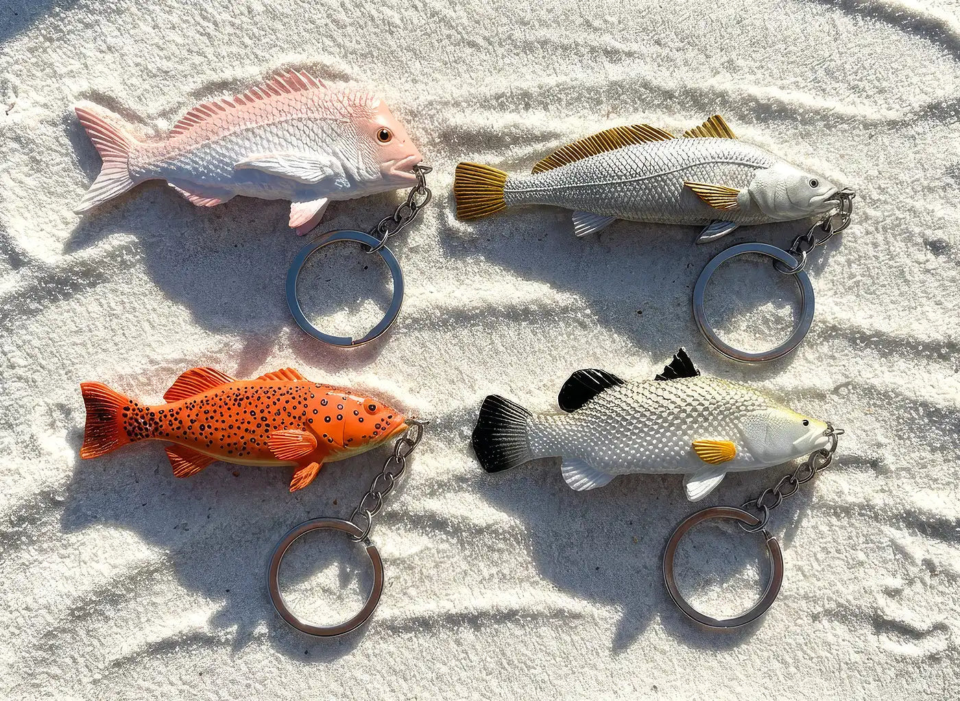 Simple Fish Key Mini Fish Keyrings